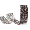Estampado de leopardo hilo de nieve estampado de leopardo cinta de logo lazo hecho a mano DIY accesorios de cinta