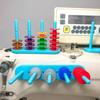 Máquina de costura sucção magnética porta-bobina armazenamento de bobinas prateleira de armazenamento fábrica de roupas carro de costura trava de plástico prateleira de armazenamento