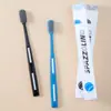 Cepillo de dientes de cerdas para hombre con forma de ola para adultos, cabeza grande para el hogar, cerdas medias, empaque individual