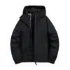 Nueva Chaqueta Acolchada de Algodón para Hombre, Chaqueta de Montañismo Exterior a Prueba de Viento e Impermeable de Grafeno, Chaqueta de Algodón Negro Dorado para Hombres y Parejas