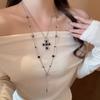 Gargantilla de Cuero Gótico con Colgante de Cruz para Mujer, Cadena de Clavícula de Moda y Elegante, Accesorio Versátil para el Cuello