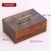 Caja de Madera Compartimentada para Dulces y Frutas Secas con Tapa, Caja de Madera para Semillas de Melón y Cacahuetes, Caja de Frutas Creativa Estilo Chino Nuevo