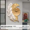 Reloj de Pared para Fondo de TV de Sala de Estar, Modelo Nuevo 2026, Reloj de Pared Silencioso de Lujo Ligero y de Moda, Reloj de Pared Elegante para el Hogar