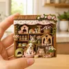 Ímãs de geladeira de resina com tema de animais de estimação: Em relevo 3D, apresentando cenas fofas, decoração criativa para casa e pequenas peças decorativas