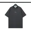 Camiseta Casual de Verão Stone26 Cruzada Nova com Estampa de Bússola de Manga Curta Solta para Homens e Mulheres