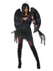 Disfraces de Halloween, Disfraces de Cosplay de Ángel Negro, Disfraces de Performance de Ángel Negro, Uniformes de Ángel Oscuro Zombi Maligno, Disfraces de Bruja