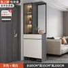 Gabinete de Entrada Frente a la Puerta, Gabinete Divisorio para Sala de Estar, Estante de Almacenamiento, Gabinete de Almacenamiento de Lujo Ligero, Gabinete Pantalla de Entrada, Gabinete de Zapatos Integrado