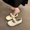 Zapatos Mary Jane con Sentido del Diseño para Mujer, Popular entre las Celebridades de Internet, Adelgazantes, Planos, Cómodos, Slip-on, Zapatos Perezosos, Zapatos Estilo Coreano