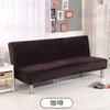 Capa de Sofá-Cama de Pelúcia, Cobertura Completa Elástica, Capa para Sofá-Cama Dobrável sem Braços, Almofada de Sofá