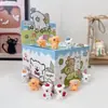 Caja sorpresa de figura de cachorro de dibujos animados linda, adorable decoración de escritorio y coche, regalo para niñas