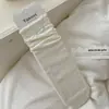 Calcetines de encaje estilo ballet con estrella, hasta la pantorrilla, para mujer, estilo coreano dulce, calcetines holgados con lazo para primavera y verano, calcetines estilo universitario