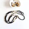 Conjunto de corrente de contas de cintura europeu e americano Corrente de cintura de contas de arroz africanas Corrente de cintura de pedra colorida irregular Corrente para o corpo de contas de cintura elástica multicamadas