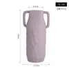 Estilo Nórdico Morandi Linhas Irregulares Textura de Borracha Esmalte Cerâmica Vaso Sala de Estar Sala de Jantar Armário de TV Decoração