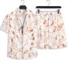 Z2 Conjunto de Camisa de Playa Secado Rápido Secado Rápido Vacaciones de Verano Conjunto de Camisa y Shorts Traje de Baño Puerto Costero Moda Hombres