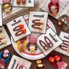 Pasadores coreanos de otoño e invierno para niños con comida simulada para niñas, papas fritas, hamburguesas y galletas, ligas gruesas para el cabello, pares de hamburguesas