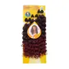 Comercio exterior transfronterizo Pelucas de fibra sintética europeas, americanas y africanas, cabello largo y rizado, fibra suave de alta temperatura, juego de seis cortinas de pelo de venta caliente de fábrica