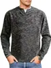 Ropa de Hombre Transfronteriza Primavera y Otoño Suéter Pequeño de Cuello en V Camiseta Camiseta de Comercio Exterior Versátil de Manga Larga Camiseta de Punto Transpirable
