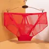 Nuevos Calzones de Encaje para Mujer Sexy de Cintura Baja Cómodos Sin Costuras de Malla Transparentes Calados Tentación Chica Calzones Triángulo