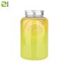 52 Botellas de Plástico para Mascotas de 500ml con Tapas, Botellas para Té de Leche, Botellas de Plástico Transparente de Boca Ancha de Grado Alimenticio, Botellas para Bebidas de Jugo