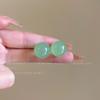 Pendientes de Bola de Color Gelatina 2024 Nuevos para Mujer Verano Combinan con Todo Simples Elegantes Pendientes de Alta Calidad