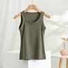 Camisola de tirantes finos con hilo antiexposición para mujer, ropa exterior, ropa interior fina, versátil, sin mangas, para primavera y verano, 2024