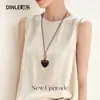 Nuevo collar largo irregular de estilo retro chino con un toque de lujo ligero de alta gama, diseño de nicho, accesorio estilo 'old money' para mujer