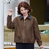 Abrigo de Moda de Invierno para Mamá 2026, 40s-60s Cálido, de Solapa para Mediana Edad, Adelgazante, Abrigo Versátil de Invierno