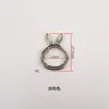 Atacado do Fabricante Acessórios de Fivela de Mola Orelha de Coelho Galvanizada a Prata, Fivela de Conexão para Bolsa, Acessórios de Ferragem Criativos para Chaveiro