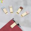 Wenchuang Libreta de Viaje Clip para Bolígrafo Marcador Sencillo Cuero Anillo para Bolígrafo Clip Metálico para Cuaderno Artículos de Oficina