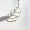 Moda europea y americana transfronteriza simple genial guapo personalidad exagerada temperamento Círculo de alto nivel pendientes joyería