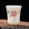 Estilo Flor de Jade Sebo Taça Yulan Taça do Mestre Taça Única Cerâmica Taça para Degustação de Chá Doméstica Porcelana Branca Taça de Chá Individual Taças de Chá