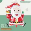 Nueva Serie de Decoración para Fiesta Navideña Mini Muñeco de Nieve, Anciano, Reno, Árbol de Navidad Globos de Papel de Aluminio Serie Navideña