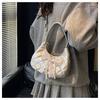 Bolso de Mano para Mujer, Bolso de Hombro Versátil y de Moda, Bolso tipo Dumpling de Color Sólido, Capacidad Grande, con Lazo, Nuevo para Primavera 2026