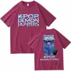 Música Pop Coreana Cazador de Demonios Derpytiger2026 Nueva Película Camiseta Casual Cuello Redondo para Hombre y Mujer