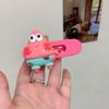 Clip de Flequillo de Animales de Dibujos Animados con Tono Agitador Clip Lateral de Estrella Grande Linda Horquilla para el Cabello de Niña Clip de Bob Esponja Accesorios para el Cabello Rojos de Internet