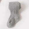 Medias para Niñas Otoño Color Sólido Medias para Niñas Calcetines de Bebé Niños 0-4 Años Calcetines de Algodón Peinado Medias de una Sola Pieza