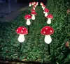 Nueva Luz Led Solar para Paisajismo Exterior Cadena de Luces Impermeable Luz Decorativa para Patio Jardín de Flores Casa Luz de Hongo