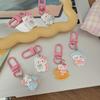 Llavero rosa variado Kt con bonito colgante de dibujos animados para chica, accesorio para pareja o novia, regalo.