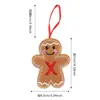 Colgante Decorativo de Hombre de Jengibre Nuevo Navideño Transfronterizo con 26 Letras Colgante para Árbol de Navidad Accesorios para Decoración de Escena Festiva