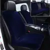 Cojín para Asiento de Coche Invierno Felpa de Conejo Lana Alfombrilla de Coche Asiento Individual Calefacción Cálida Antideslizante Cintura Pequeña Cojín para Asiento Trasero Pieza Única