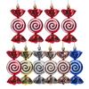 Transfronterizo Nuevo Caramelo Cola de Pez Navideño Pintado Espiral Caramelo Plano Adornos Colgantes para Árbol de Navidad Adornos Colgantes Adornos Colgantes de Cumpleaños