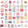 Abastecimiento Directo Transfronterizo 100 Hojas Frases Cortas Inspiradoras Pegatinas de Texto Creativo Decoración de Personalidad Pegatinas Impermeables para Diario Cuaderno