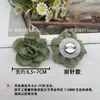 Flor de Rosa de Tela de Burbujas Arrugada de 7 CM Flor de Remolino Flor Hecha a Mano Tridimensional Flor DIY Faldas Zapatos Sombreros Bolsos Accesorios