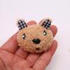 Acessórios de Pelúcia de Algodão com Cabeça de Animal de Desenho Animado Patozinho Fofo Gato Boneca Broche DIY Boneca Acessórios de Decoração