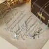 Collar Colgante de Mariposa con Goteo de Aceite Estilo Coreano Exquisito Lujo Ligero Gama Alta Cadena para Clavícula de Temperamento Suave Versátil Gargantilla Retro