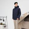 Chaqueta de Invierno 3 en 1 para Hombre con Relleno de Plumón de Pato Blanco al 90%, Chaqueta de Montañismo Impermeable, Cortavientos y a Prueba de Frío para Hombre