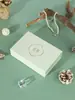 Caja de Joyería Estilo Ins Personalizada, Caja de Regalo de Joyería de Alta Gama, Caja de Embalaje para Joyería Dorada de Anillo, Collar, Pulsera
