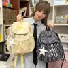 Nova Mochila de Menina Fofa Preguiçosa de Primavera Mochila para Aluno do Ensino Fundamental Moda Nicho ins Mochila Leve para Compras