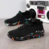 Zapatos de Hombre Nuevos Zapatos de Malla Tejida con Mosca Zapatos Casuales Deportivos Suela Gruesa Zapatos de Moda Zapatos Casuales de Hombre de Corte Bajo Tenis