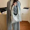 Bolso Tote de Hombro Simple Casual Texturizado de Gran Capacidad para Mujer, Nuevo de Moda Estilo Europeo y Americano 2025